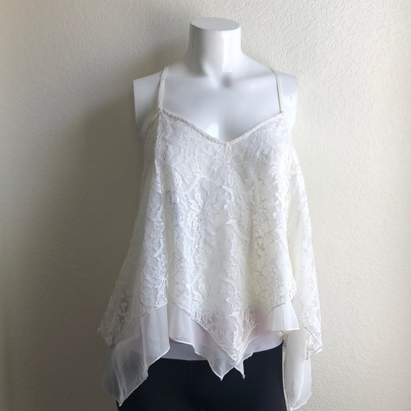 Abercrombie & Fitch Tops - Abercrombie & Fitch Lacy Layered Tank Size M